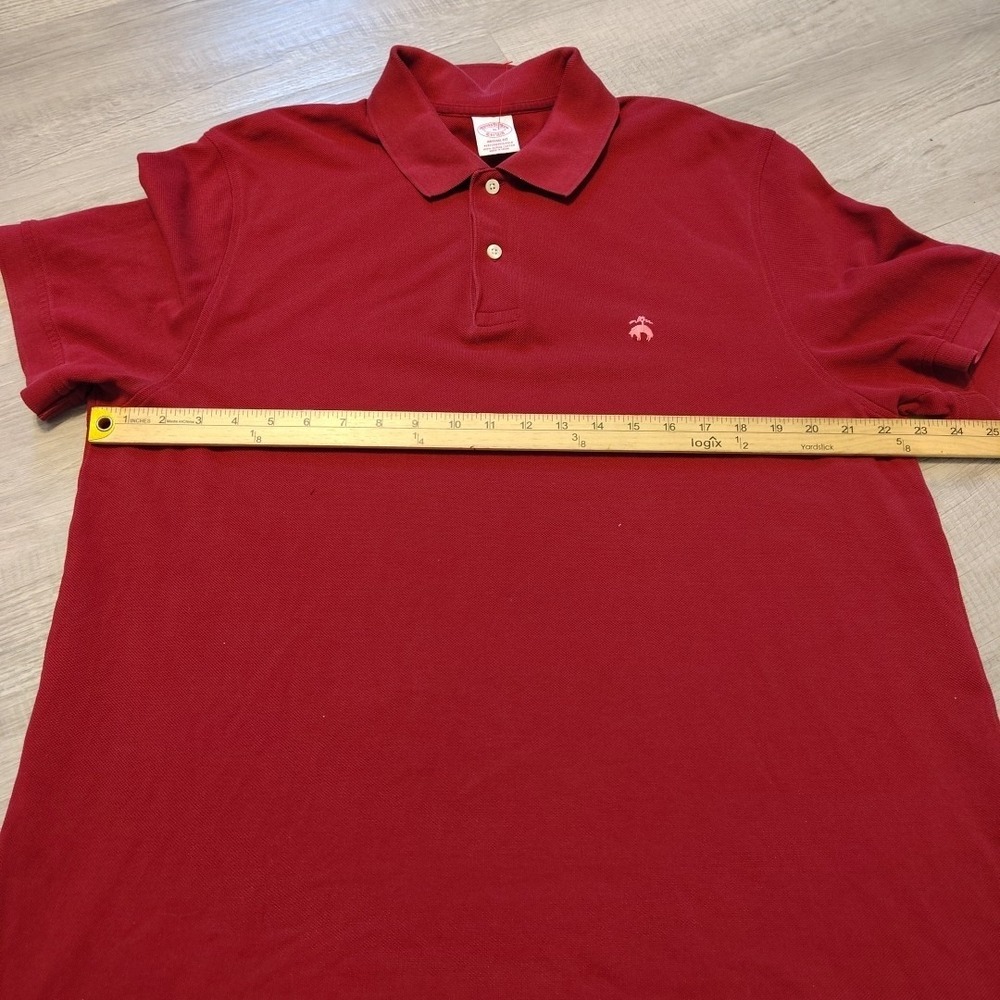 Brooks Brothers Polo Shirt XL Red Golden Fleece Logo Golf Casual Short Sleeve - Picture 4 of 6